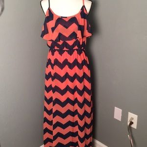 Chevron Maxi Dress
